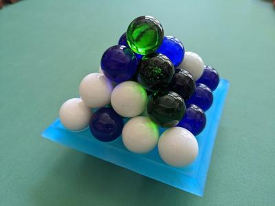 4x4 decorative marble holder for some marble games