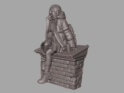 Watching stars 3D print model