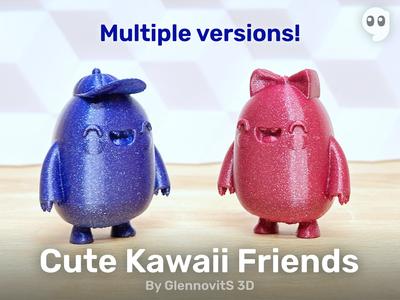 Cute Kawaii Friends (toy and desktop buddy with a smile)