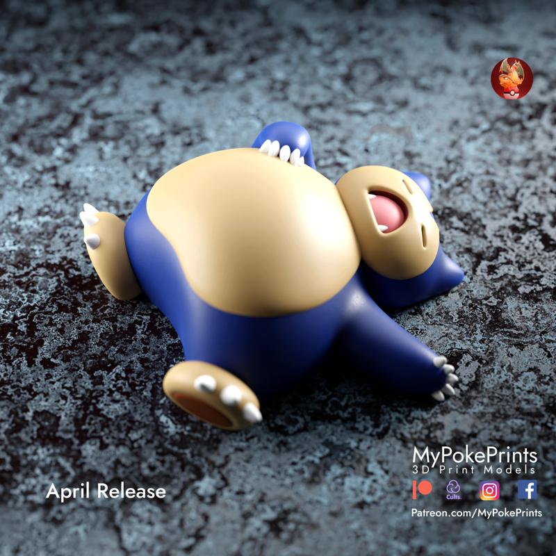 Snorlax - two poses presupported