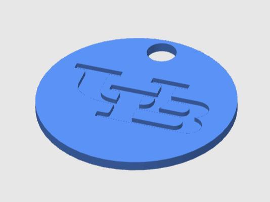 UB Logo Circle Keychain