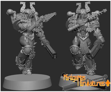 Corrupted marine anime figurine