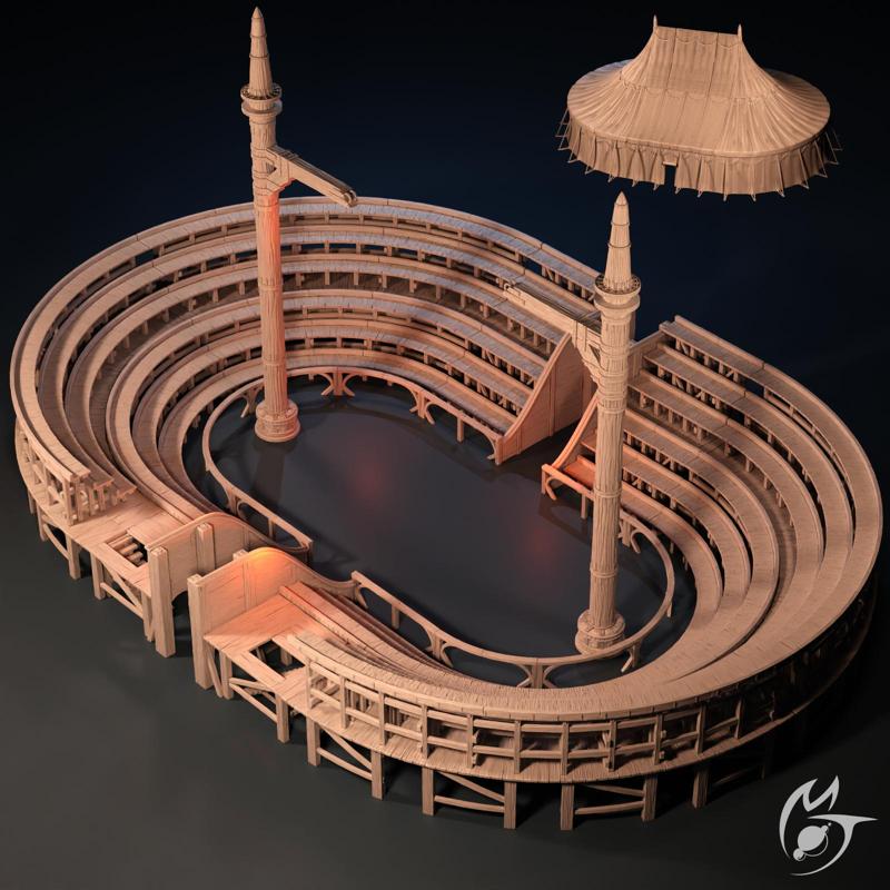 Circus - Big Tent Arena Structure - Modular Terrain