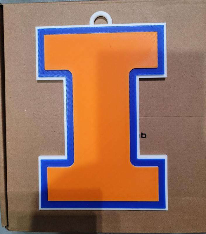 ILLINOIS 3D Logo 180mm series