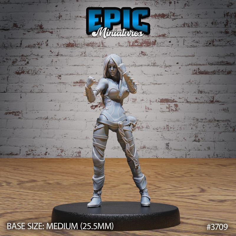Void Cultist Female Attack ‧ DnD Miniature ‧ Tabletop Miniatures ‧ Gaming Monster ‧ 3D Model ‧ RPG ‧ DnDminis ‧ STL FILE