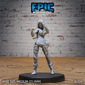 Void Cultist Female Attack ‧ DnD Miniature ‧ Tabletop Miniatures ‧ Gaming Monster ‧ 3D Model ‧ RPG ‧ DnDminis ‧ STL FILE
