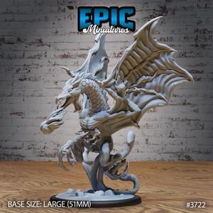 Eldritch Wyvern Firebreath ‧ DnD Miniature ‧ Tabletop Miniatures ‧ Gaming Monster ‧ 3D Model ‧ RPG ‧ DnDminis ‧ STL FILE