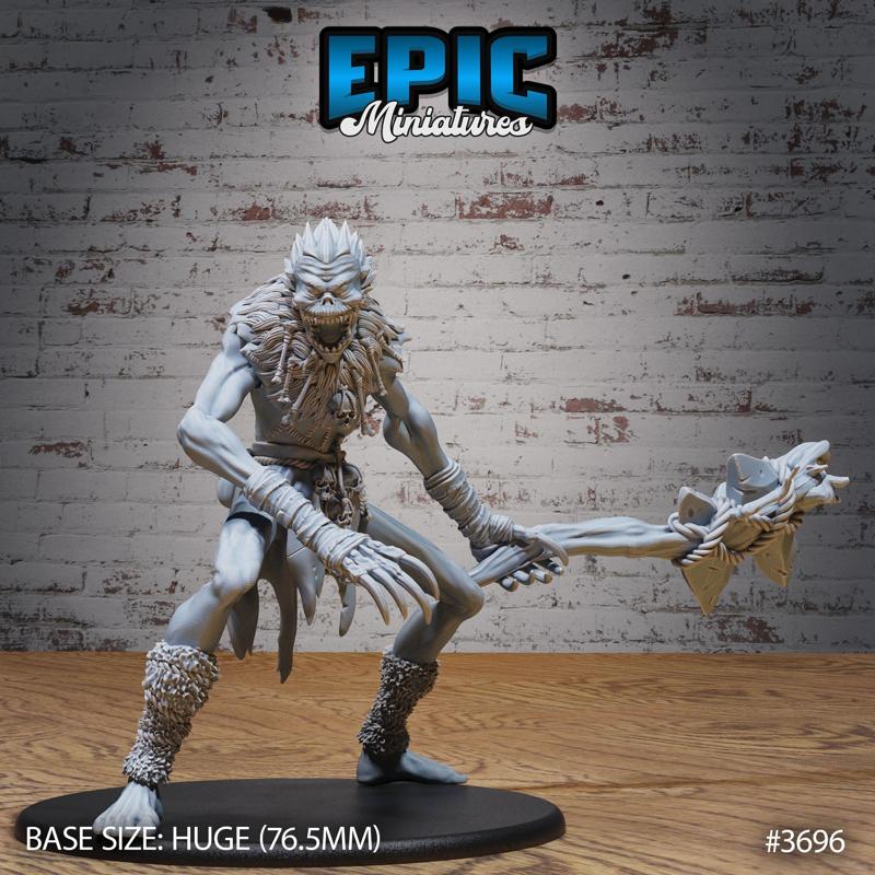 Ithaqua Wendigo Attack ‧ DnD Miniature ‧ Tabletop Miniatures ‧ Gaming Monster ‧ 3D Model ‧ RPG ‧ DnDminis ‧ STL FILE