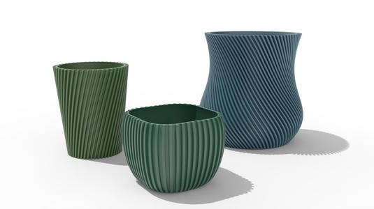 Parametric flower pots