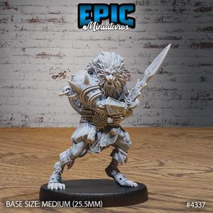 Nemean Lion Folk Block ‧ DnD Miniature ‧ Tabletop Miniatures ‧ Gaming Monster ‧ 3D Model ‧ RPG ‧ DnDminis ‧ STL FILE