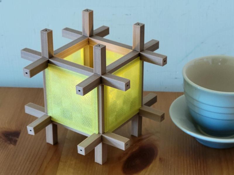 Japanese Shoji Tea Light – Chidori Structure