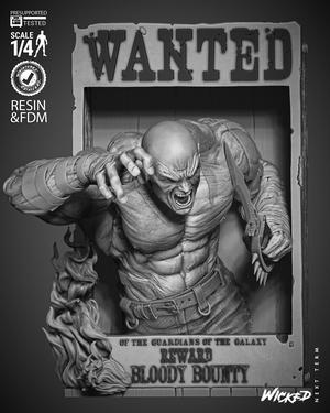 WICKED MARVEL DRAX POSTER BUST : TESTED AND READY FOR 3D PRINTING