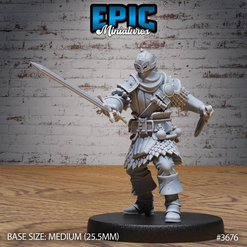 Masked Bandit Attack ‧ DnD Miniature ‧ Tabletop Miniatures ‧ Gaming Monster ‧ 3D Model ‧ RPG ‧ DnDminis ‧ STL FILE
