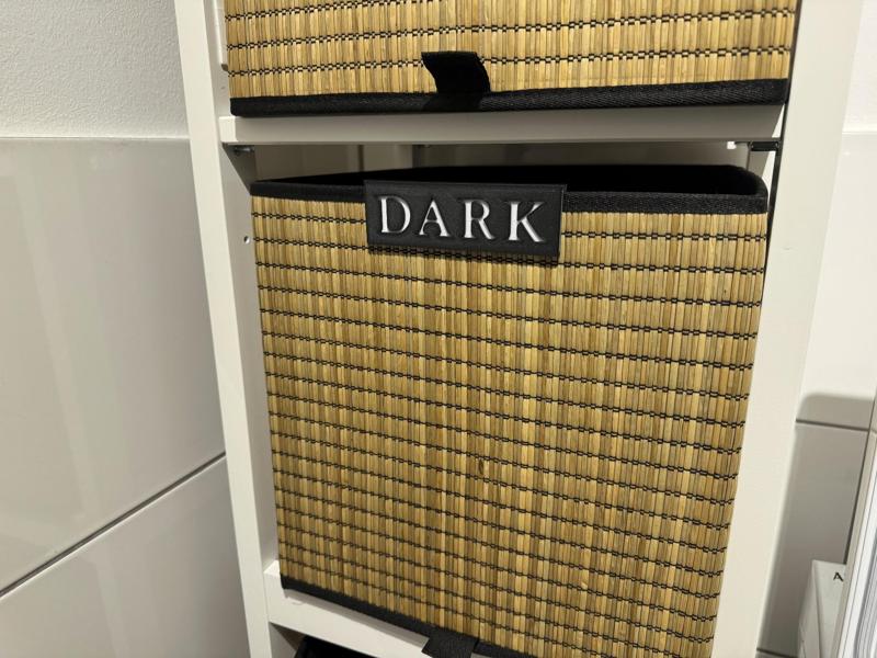 Laundry Box Label Clips (e.g. for Ikea Gnabbas)