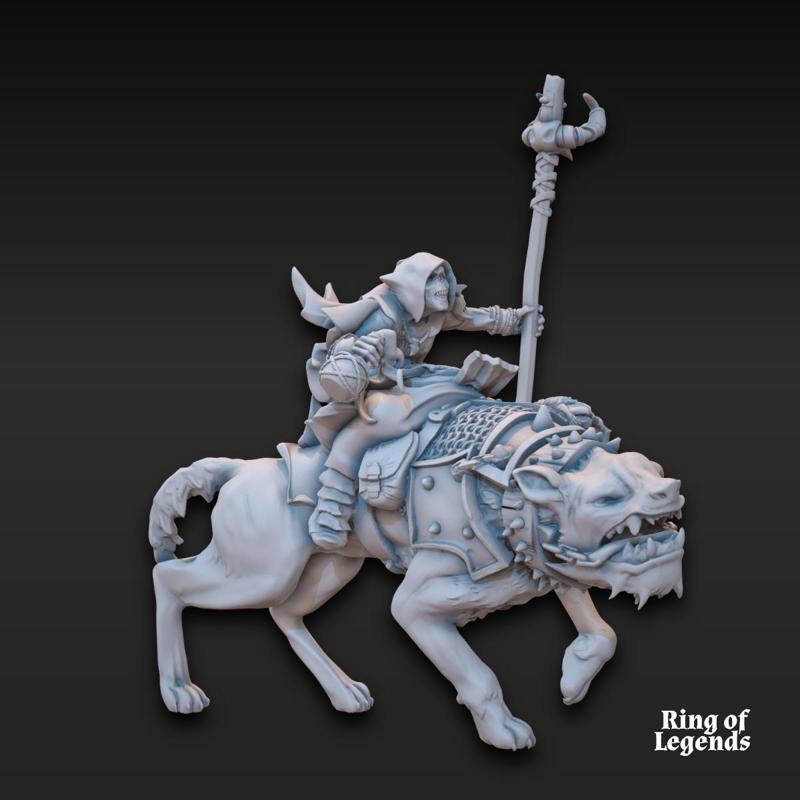 Goblin Shaman on Warg – Digital | Goblins of the Cave | Fantasy | Ring of legends