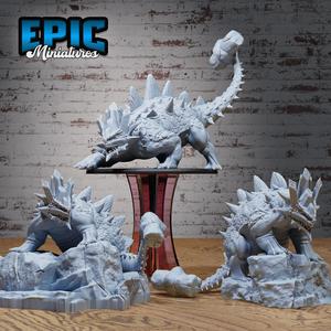 Hammertail Dinosaur Set ‧ DnD Miniature ‧ Tabletop Miniatures ‧ Gaming Monster ‧ 3D Model ‧ RPG ‧ DnDminis ‧ STL FILE