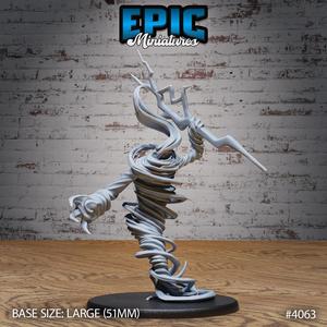 Elemental Air Magic ‧ DnD Miniature ‧ Tabletop Miniatures ‧ Gaming Monster ‧ 3D Model ‧ RPG ‧ DnDminis ‧ STL FILE