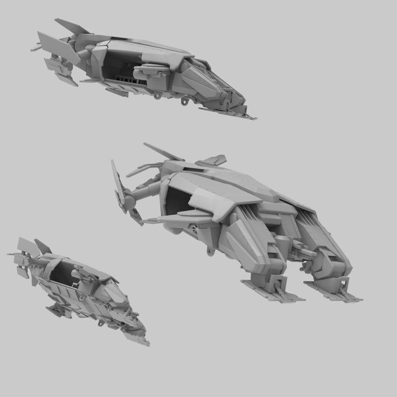Heck Ghost Liege Lord Dropship - Presupported