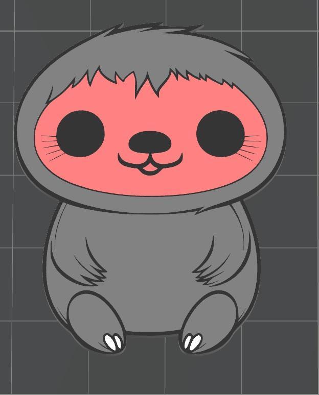 Sweet Sloth 2D Süßes Faultier 