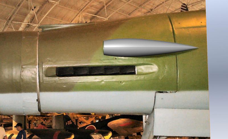 Do-335 Front Air intake - For Lanyu model, about 1/14.68 scale