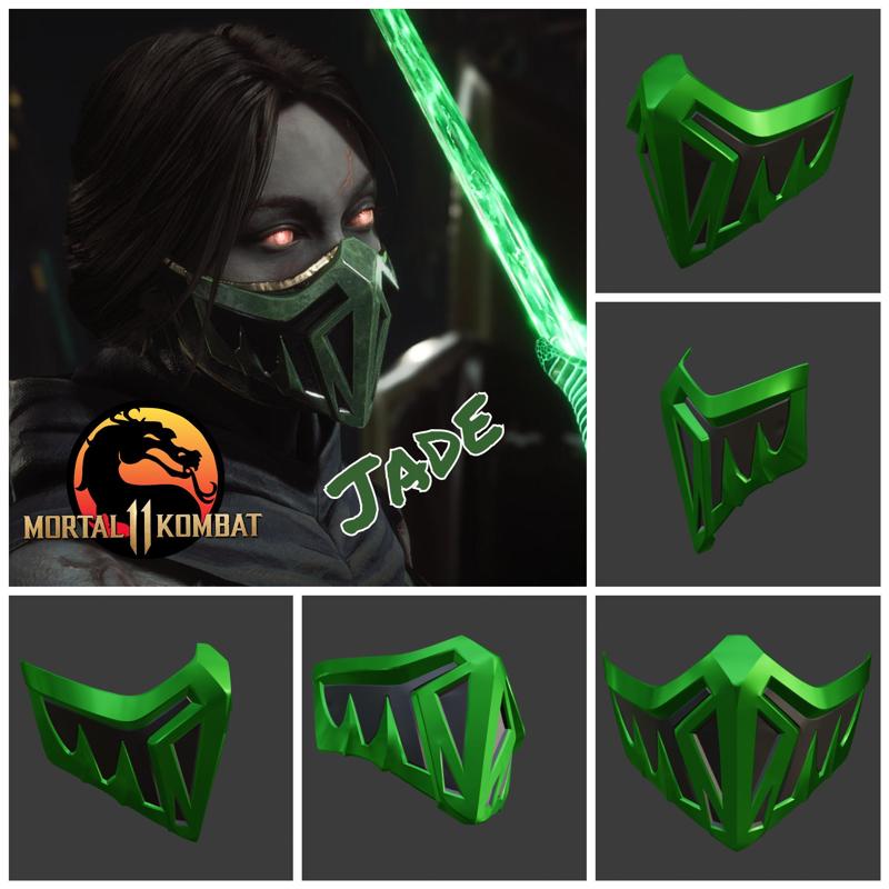 Jade mask from Mortal Kombat 11 - Beryl Star