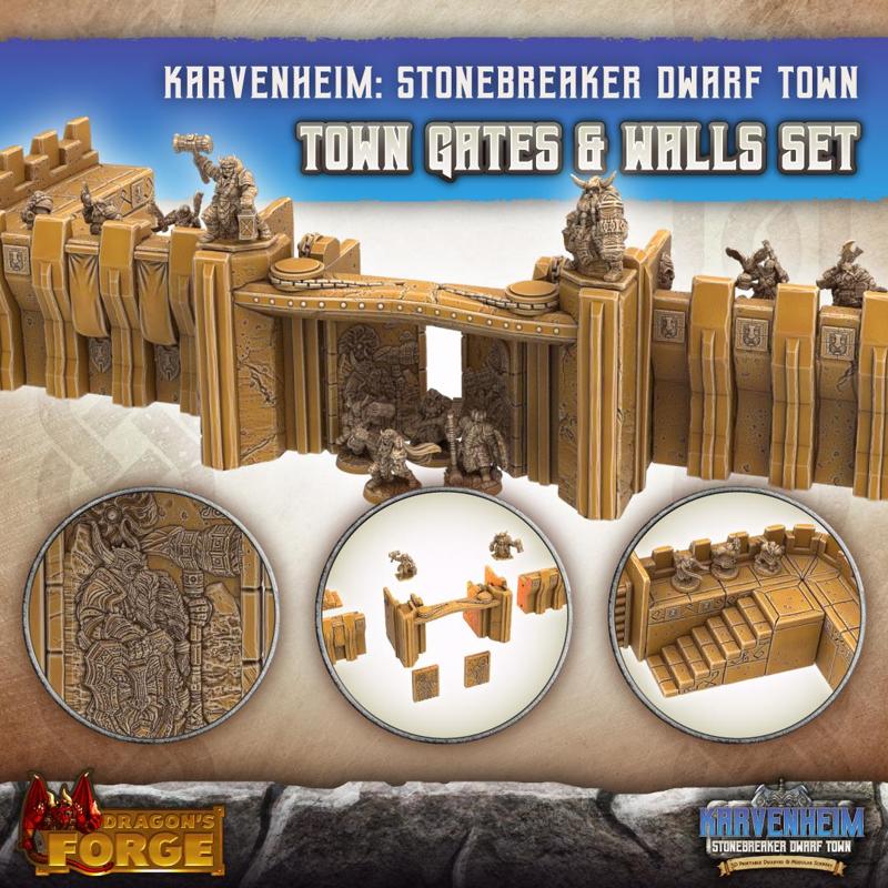 Karvenheim: Dwarf City Walls (Modular Set)
