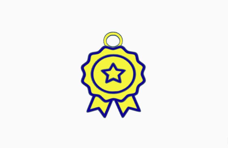 medal pendant, key ring or necklace or souvernirs