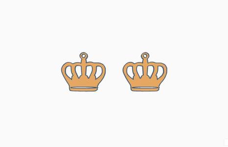 earrings crown key ring necklace
