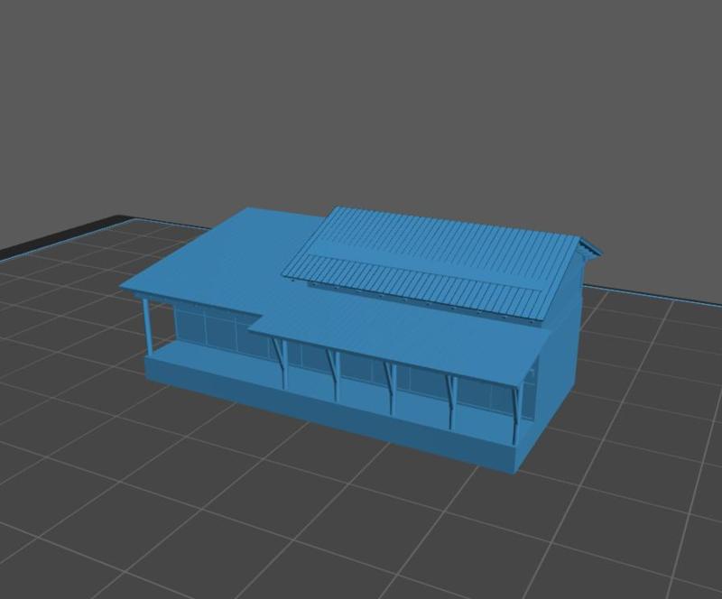 HOUSE VILLA 1:350 ARCHITECTURE MODEL DIORAMA