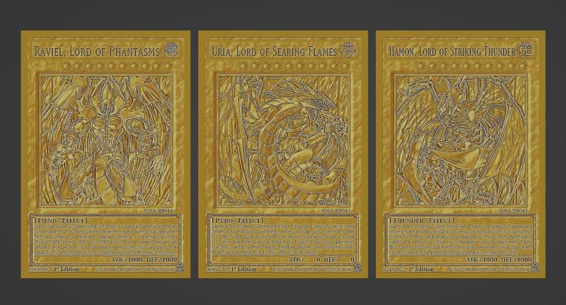 uria,raviel and hamon lords - yugioh