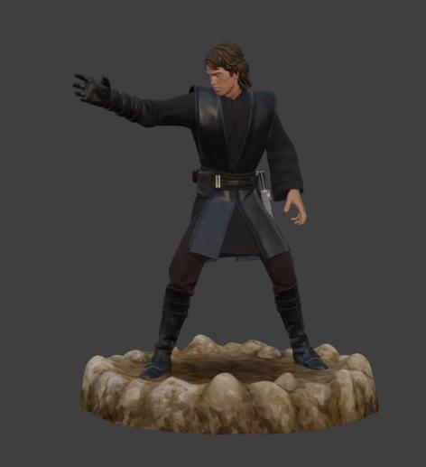 🔥 Anakin Skywalker - Poder del Lado Oscuro | Star Wars | Modelo 3D Listo para Imprimir