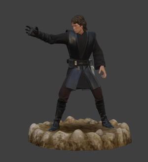 🔥 Anakin Skywalker - Poder del Lado Oscuro | Star Wars | Modelo 3D Listo para Imprimir