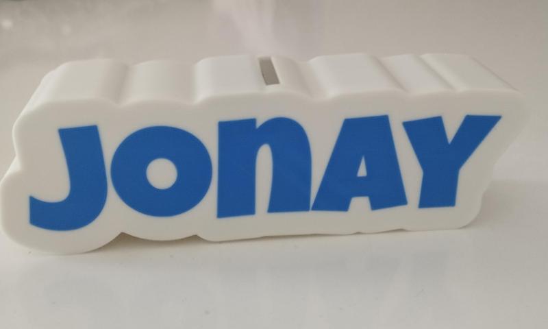 Piggy bank with personalized name