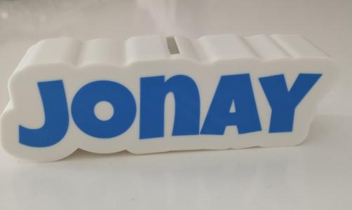 Piggy bank with personalized name