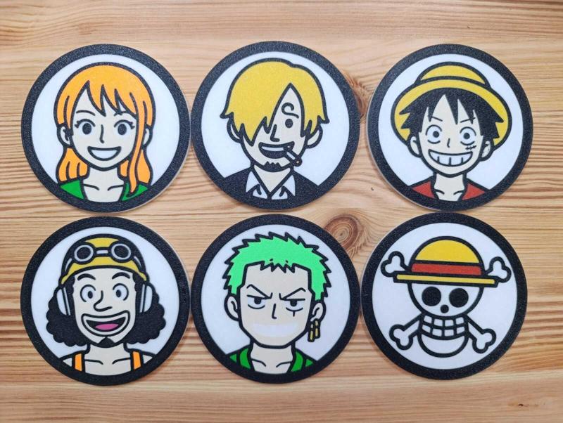 One piece coasters set of 6