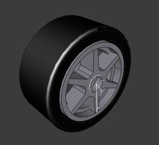 BuddyClub P1 Racing 1:64 Scale Wheel + 3 tires
