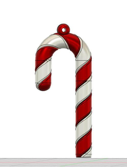 christmas cane letter holder