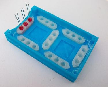 Large Seven-Segment Display Sized for 5mm LEDs