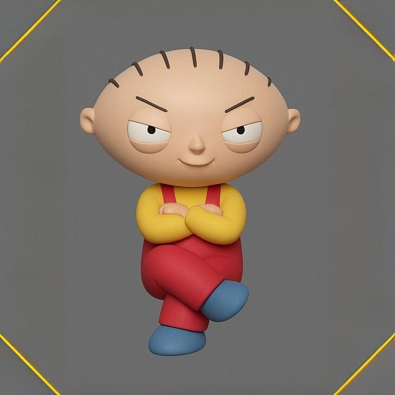 Stewie Griffin sitting