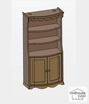 Dollhouse kitchen Fairy Cottage Dresser Hutch 1:12 scale