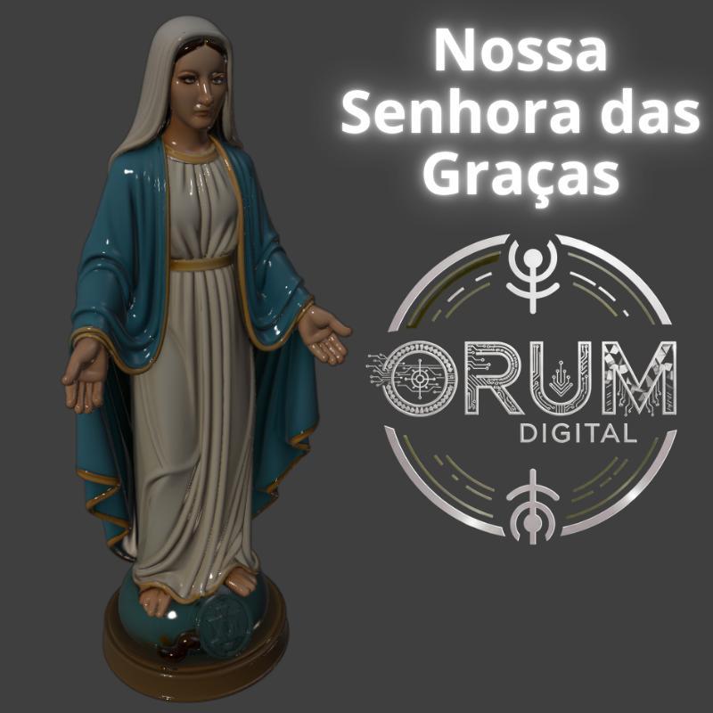 Nossa Senhora das Graças – Escultura STL para Impressão 3D