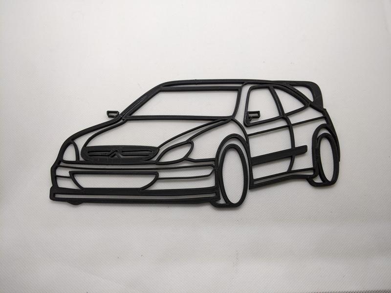 Wall decoration Citroen Xsara WRC rally car