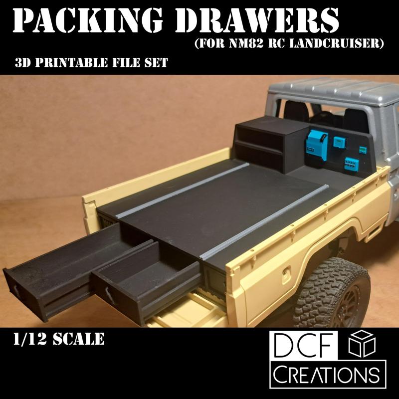 1/12 Scale Drawer / Packing system for NM82 Landcrusier
