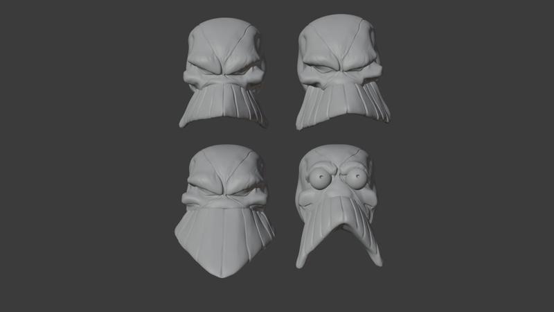 THE MAXX 1/12 head sculpt and hands