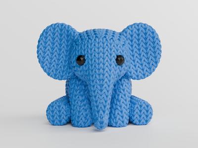 Knitted Elephant