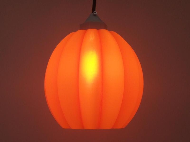 Abstract Pumpkin Lampshade
