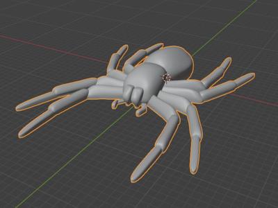 Minimal Halloween Spider