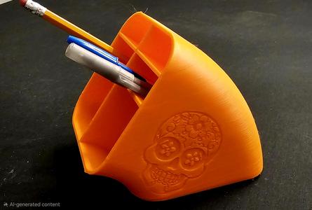 Sugar skull Pen holder