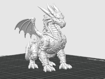 Dragon Dieselpunk figurine "punk style" series