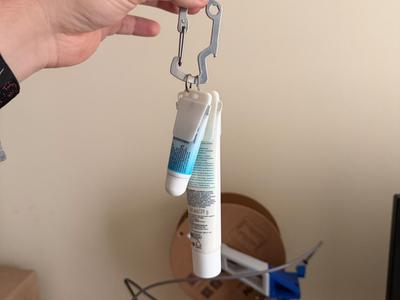 Cream tube keychain